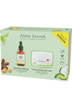 Alma Secret CURLY LOTE. Set peluquería. Tipo de Cabello: Todo Tipo de Cabello. Texturas: Sérum. Green Beauty: Ingredientes naturales, Vegano, ECO, Packaging sostenible, Cruelty Free