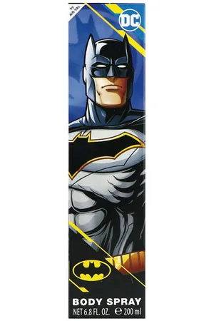 Cartoon BATMAN. Fragancias infantiles. Familias Olfativas: Floral, Frutal. Formato: Spray. Edad: De 1 a 3 años, De 3 a 6 años, De 6 a 9 años