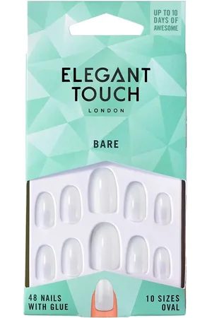 Elegant Touch Totally Bare 48 nails with glue #oval. Uñas postizas y complementos
