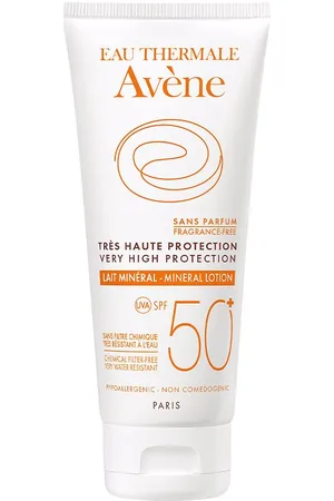 Avène LECHE mineral SPF50+. Protector solar corporal Protector solar facial. Edad: Entre 18 y 25 años, Entre 26 y 35 años, Entre 36 y 50 años, Más de 50 años, Menos de 18 años. Tipo de Piel: Todo Tipo de Pieles. Texturas: Leche. Formulación: Sin