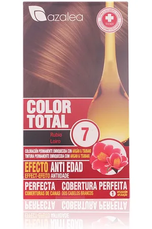 AZALEA WANG COLOR TOTAL. Tintes de pelo. Tonos: 3 Castaño Oscuro, 4 Castaño, 5 Castaño Claro, 6 Rubio Oscuro, 7 Rubio, 8 Rubio Claro, 9 Rubio Clarísimo, 10 Rubio Platinado, Caoba, 6.3 Caramelo, Pelirrojos, Violin