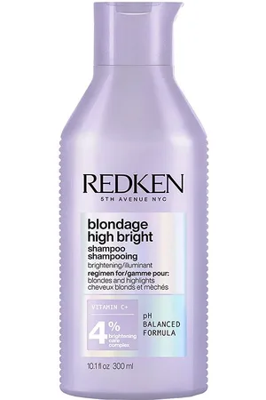 Redken BLONDAGE HIGH BRIGHT shampoo. Champú brillo. Tipo de Cabello: Cabello con Mechas, Cabello Rubio. Ingredientes: Vitamina C. Tendencias: Vitamina C