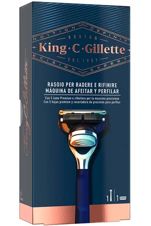 Gillette King shave & edging razor blades. Cuchillas de afeitar