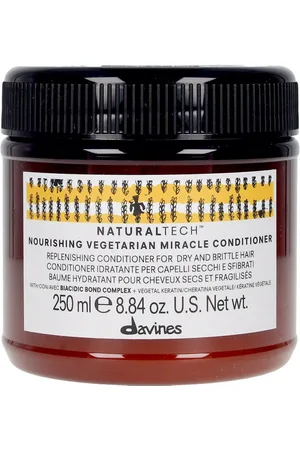 Davines NATURALTECH nourishing vegetarian miracle conditioner. Reparadores. Tipo de Cabello: Cabello Seco, Cabello Dañado. Texturas: Crema. Tendencias: Jojoba, Almendras