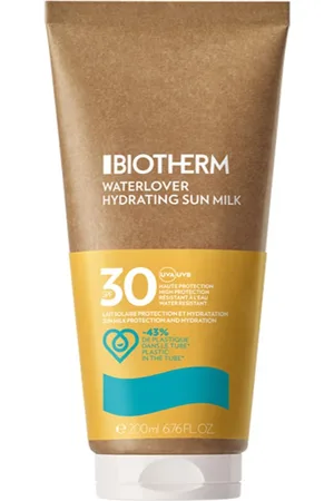 Biotherm SUN WATERLOVER hydrating sun milk SPF30. Protector solar corporal. Tipo de Piel: Todo Tipo de Pieles. Texturas: Leche. Green Beauty: Ocean respect. Protección SPF: Alta SPF 30. Tendencias: Skinimalism