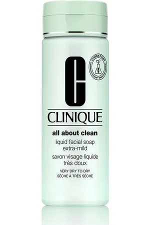 Clinique LIQUID FACIAL SOAP extra-mild. Limpiador facial. Tipo de Piel: Seca, Sensible. Texturas: Gel. Formulación: Hipoalergénico, Sin Fragancia. Tendencias: Skinimalism