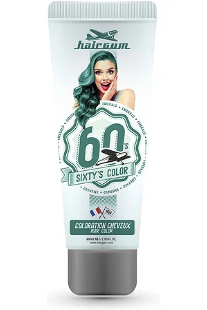 Hairgum SIXTY’S COLOR hair color. Tintes semipermanentes. Tipo de Cabello: Todo Tipo de Cabello. Texturas: Crema. Tonos: 1 Negro, 0 Blanco, Caoba, Grises, Violin, Fantasía