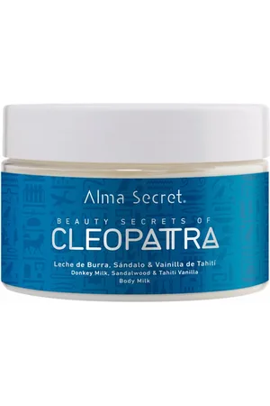 Alma Secret CLEOPATRA hidratante corporal. Hidratante corporal - Reafirmante corporal. Tipo de Piel: Seca, Normal. Texturas: Crema. Formulación: Sin Parabenos, Sin Sulfatos, Sin Siliconas. Green Beauty: Ingredientes naturales, Packaging sostenible, Cru