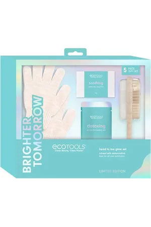 Ecotools BRIGHTER TOMORROW GLOW HEAD TO TOE LOTE. Set baño e higiene. Green Beauty: Cruelty Free