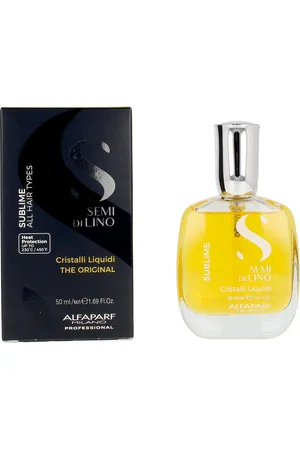 Alfaparf SEMI DI LINO SUBLIME cristalli liquidi. Tratamiento brillo. Tipo de Cabello: Todo Tipo de Cabello. Texturas: Aceite, Sérum