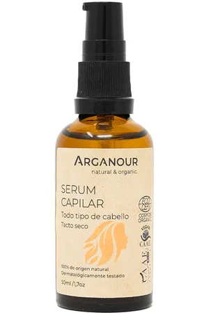 Arganour SERUM CAPILAR con aceite de argán. Tratamiento hidratante pelo - Tratamiento reparacion pelo - Tratamiento brillo. Texturas: Sérum. Formulación: Sin Parabenos. Green Beauty: Ingredientes naturales. Formato: Dosificador. Tendencias: Argán. I