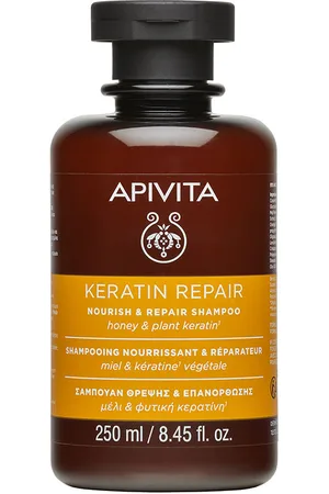 APIVITA CHAMPÚ KERATIN REPAIR NUTRITIVO Y REPARADOR para cabello seco y dañado. Champú con keratina - Champú hidratante. Tipo de Cabello: Cabello Seco, Cabello Dañado. Texturas: Gel. Formulación: Sin Sulfatos. Green Beauty: Ingredientes naturales.