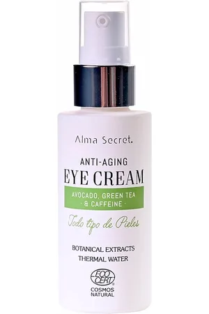 Alma Secret EYE CREAM antiedad con aguacate, té verde & cafeína botanica. Contorno de ojos. Edad: Entre 36 y 50 años, Más de 50 años. Tipo de Piel: Todo Tipo de Pieles. Texturas: Crema. Green Beauty: Ingredientes naturales, Vegano, ECO, Packaging soste