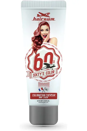 Hairgum SIXTY’S COLOR hair color. Tintes semipermanentes. Tipo de Cabello: Todo Tipo de Cabello. Texturas: Crema. Tonos: 1 Negro, 0 Blanco, Caoba, Grises, Violin, Fantasía