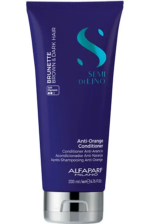 Alfaparf SEMI DI LINO brunette brown & dark conditioner. Acondicionador desenredante - Acondicionador color . Tipo de Cabello: Cabello Teñido, Cabello Rubio. Texturas: Crema. Green Beauty: Vegano