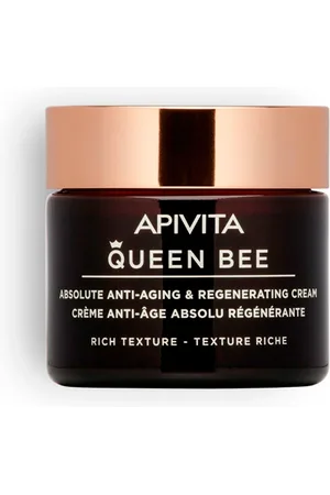 APIVITA QUEEN BEE CREMA REGENERADORA ANTIEDAD ABSOLUTO Crema hidratante facial rica. Cremas Antiarrugas y Antiedad - Tratamiento Facial Reafirmante. Edad: Entre 36 y 50 años, Más de 50 años. Tipo de Piel: Seca. Tratamiento: Día. Texturas: Crema. Gr