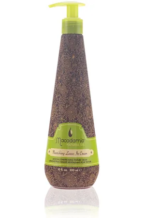 Macadamia NOURISHING leave-in cream. Hidratantes y nutritivos. Tipo de Cabello: Cabello Seco, Cabello Dañado, Cabello Rizado. Texturas: Crema. Green Beauty: Ingredientes naturales. Formato: Dosificador