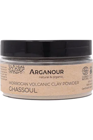 Arganour MASCARILLA ARCILLA GHASSOUL en polvo. Mascarilla Facial. Tipo de Piel: Grasa, Acneica. Formulación: Sin Parabenos. Green Beauty: Ingredientes naturales. Texturas: Polvo