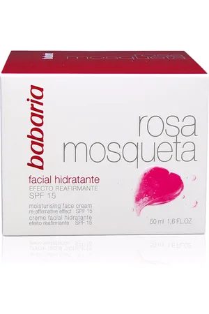 Babaria ROSA MOSQUETA HIDRATANTE 24H crema facial. Tratamiento Facial Hidratante. Tipo de Piel: Todo Tipo de Pieles. Tratamiento: Día. Texturas: Crema. Tendencias: Rosa Mosqueta, Skinimalism. Ingredientes: Rosa Mosqueta. Protección SPF: Media SPF 1