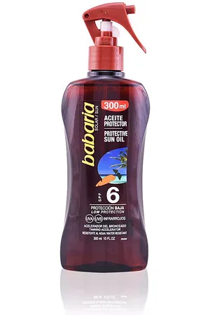 Babaria SOLAR ACEITE PROTECTOR DE ZANAHORIA SPF6 spray. Protector solar corporal. Tipo de Piel: Todo Tipo de Pieles. Texturas: Aceite. Formato: Spray