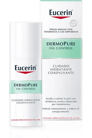 Eucerin DERMOPURE oil control cuidado hidratante. Tratamiento Facial Hidratante. Edad: Entre 18 y 25 años, Entre 26 y 35 años, Entre 36 y 50 años, Más de 50 años, Menos de 18 años. Tipo de Piel: Grasa, Acneica. Texturas: Crema. Formato: Dosificador
