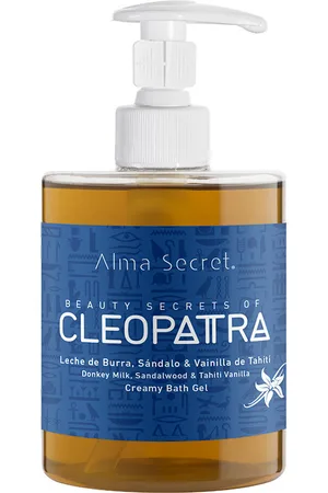 Alma Secret CLEOPATRA gel de baño sándalo y vainilla de tahití. Gel de baño. Tipo de Piel: Sensible, Todo Tipo de Pieles. Texturas: Gel. Formulación: Sin Sulfatos. Propiedades: Hidratante. Tendencias: Aloe Vera, Argán, Aguacate, Escualeno, Vitamina B5,