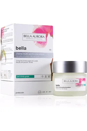 Bella Aurora BELLA DIA crema multi-perfeccionadora SPF20. Cremas Antiarrugas y Antiedad - Cremas Antimanchas. Edad: Entre 36 y 50 años. Tipo de Piel: Mixta, Grasa. Tratamiento: Día. Texturas: Crema. Protección SPF: Media SPF 20