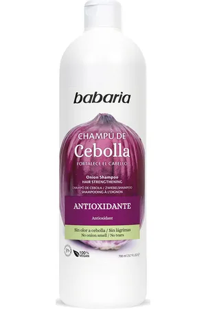 Babaria CEBOLLA champú antioxidante. Champú purificante. Tipo de Cabello: Todo Tipo de Cabello. Green Beauty: Ingredientes naturales, Vegano