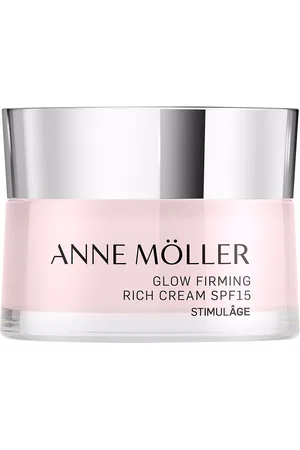 Anne Möller STIMULÂGE glow firming rich cream SPF15. Tratamiento Facial Hidratante. Edad: Entre 36 y 50 años, Más de 50 años. Tipo de Piel: Mixta, Normal. Tratamiento: Día. Green Beauty: Ingredientes naturales, Cruelty Free. Tendencias: Vitamina E, Vit