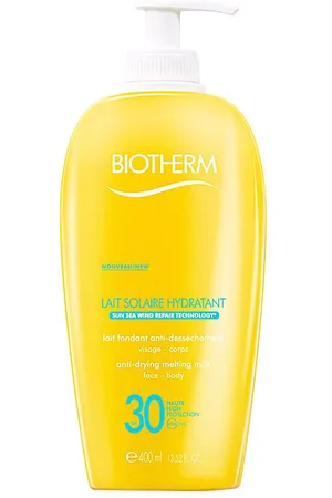 Biotherm SUN lait solaire SPF30. Protector solar corporal Protector solar facial. Tipo de Piel: Todo Tipo de Pieles. Texturas: Leche. Otras Características: Waterproof. Protección SPF: Alta SPF 30. Tendencias: Skinimalism