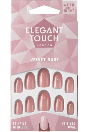 Elegant Touch Polished Colour 24 nails with glue oval. Uñas postizas y complementos