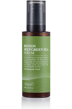 Benton DEEP GREEN TEA serum. Tratamiento Facial Hidratante. Tipo de Piel: Todo Tipo de Pieles. Texturas: Sérum. Tendencias: Cosmética Coreana, Skinimalism. Ingredientes: Ácido Hialurónico