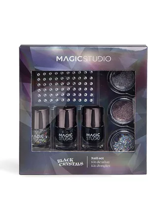 Magic Black Crystals Nail LOTE. Set de maquillaje