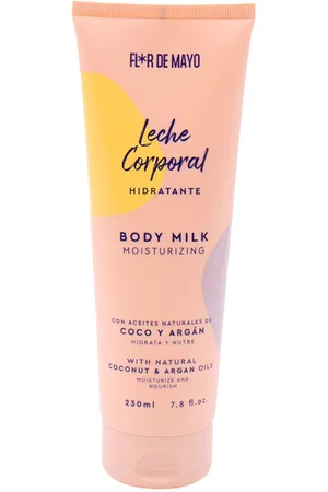 Flor De Mayo LECHE CORPORAL hidratante argán y coco. Hidratante corporal. Texturas: Leche. Green Beauty: Ingredientes naturales, Vegano. Tendencias: Argán, Karité. Ingredientes: Argán