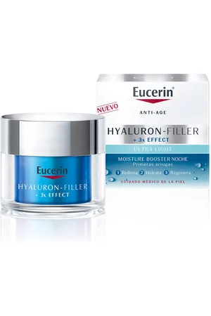Eucerin HYALURON-FILLER +3x effect moisture booster noche. Tratamiento Facial Hidratante. Edad: Entre 18 y 25 años, Entre 26 y 35 años, Entre 36 y 50 años, Más de 50 años, Menos de 18 años. Tipo de Piel: Sensible, Todo Tipo de Pieles. Tratamiento: