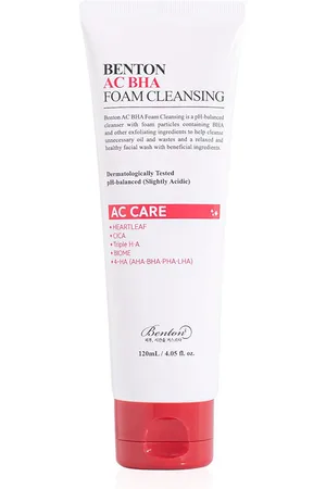 Benton AC BHA foam cleansing. Limpiador facial. Tipo de Piel: Acneica. Texturas: Crema, Gel. Tendencias: BHA, Ácido Hialurónico