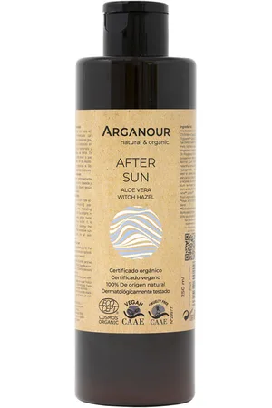 Arganour NATURAL&ORGANIC aftersun. Corporales. Tipo de Piel: Sensible, Todo Tipo de Pieles. Texturas: Leche. Green Beauty: Ingredientes naturales, Vegano. Tendencias: Aloe Vera, Argán, Manzanilla, Menta