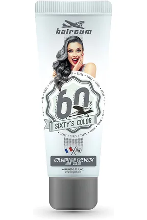 Hairgum SIXTY’S COLOR hair color. Tintes semipermanentes. Tipo de Cabello: Todo Tipo de Cabello. Texturas: Crema. Tonos: 1 Negro, 0 Blanco, Caoba, Grises, Violin, Fantasía