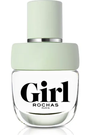 Rochas GIRL. Eau de Toilette - Colonia - Recargable. Familias Olfativas: Amaderada, Cítrica, Floral. Green Beauty: Ingredientes naturales, Vegano