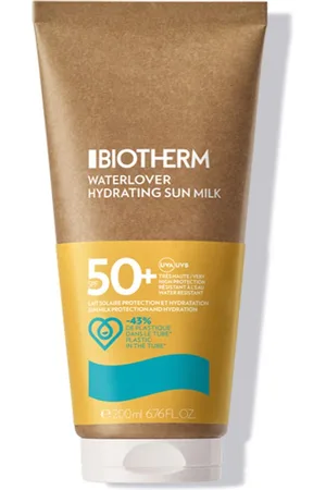 Biotherm SUN WATERLOVER hydrating sun milk SPF50+. Protector solar corporal. Texturas: Leche. Green Beauty: Ocean respect. Protección SPF: Muy alta SPF 50 +