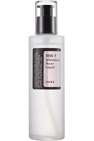 COSRX AHA 7 whitehead power liquid. Exfoliante facial - Tónico facial. Tipo de Piel: Sensible, Todo Tipo de Pieles. Texturas: Fluido. Formato: Dosificador. Tendencias: Ácido glicólico, AHA, Cosmética Coreana, Skinimalism. Ingredientes: Ácido Glic