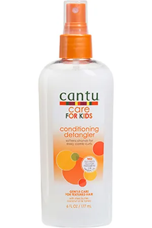 Cantu CARE FOR KIDS conditioning detangler. Cuidado del cabello niños. Tipo de Cabello: Todo Tipo de Cabello. Formulación: Sin Parabenos, Sin Sulfatos, Sin Siliconas. Formato: Spray