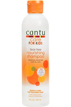 Cantu CARE FOR KIDS tear-free nourishing shampoo. Champú. Tipo de Cabello: Cabello Rizado. Texturas: Espuma/Mousse. Formulación: Sin Parabenos, Sin Sulfatos, Sin Siliconas. Formato: Dosificador. Tendencias: Método Curly