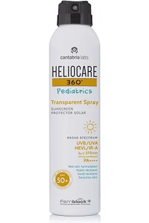 Cantabria Labs HELIOCARE 360º PEDIATRICS protector solar spray transparente SPF50+. Protectores solares - Protector solar facial - Protector solar corporal. Tipo de Piel: Sensible, Todo Tipo de Pieles. Formulación: Hipoalergénico, Sin Alcohol. Formato: Sp