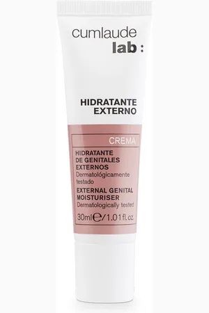 Cumlaude Lab HIDRATANTE externo crema. Producto de bienestar íntimo. Edad: Entre 18 y 25 años, Entre 26 y 35 años, Entre 36 y 50 años, Más de 50 años. Tipo de Piel: Seca, Sensible. Texturas: Crema. Formulación: Hipoalergénico, Sin Parabenos, Sin Fraganc