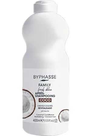 Byphasse FAMILY FRESH DELICE acondicionador cabello coloreado. Hidratantes y nutritivos. Tipo de Cabello: Cabello Seco, Cabello Dañado, Cabello Teñido, Cabello con Mechas. Texturas: Crema. Formato: Dosificador