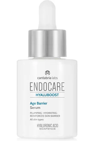 Cantabria Labs ENDOCARE HYALUBOOST age barrier serum. Antiarrugas y Antiedad - Tratamiento Facial Reafirmante. Edad: Entre 36 y 50 años, Más de 50 años. Tipo de Piel: Sensible, Todo Tipo de Pieles. Texturas: Sérum. Formato: Dosificador. Producto de Parafa