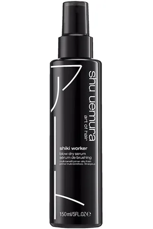 Shu Uemura STYLE shiki worker blow dry serum. Tratamiento alisador. Tipo de Cabello: Todo Tipo de Cabello. Texturas: Sérum. Otras Características: Sin Aclarado