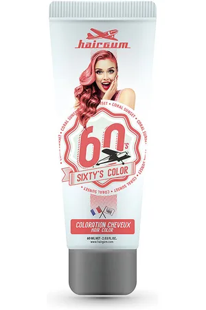 Hairgum SIXTY’S COLOR hair color. Tintes semipermanentes. Tipo de Cabello: Todo Tipo de Cabello. Texturas: Crema. Tonos: 1 Negro, 0 Blanco, Caoba, Grises, Violin, Fantasía