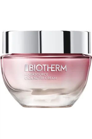 Biotherm AQUASOURCE cica nutri crema. Tratamiento Facial Hidratante. Tipo de Piel: Seca. Texturas: Crema. Tendencias: Centella asiática, Plancton, Skinimalism. Ingredientes: Centella asiática